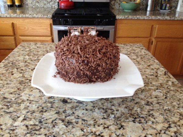 Chocolate shavings cake 3