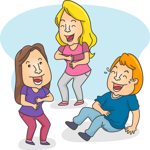 Illustration of People Laughing loud